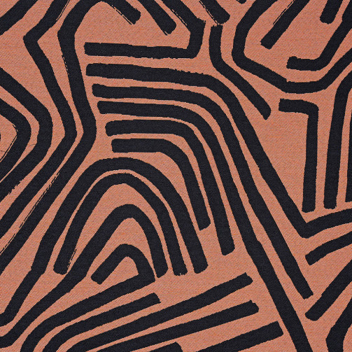 COL 36 - Orange terracota et noir