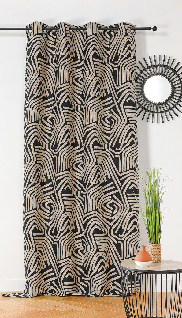 Rideau Nairobi tissu upcyclé