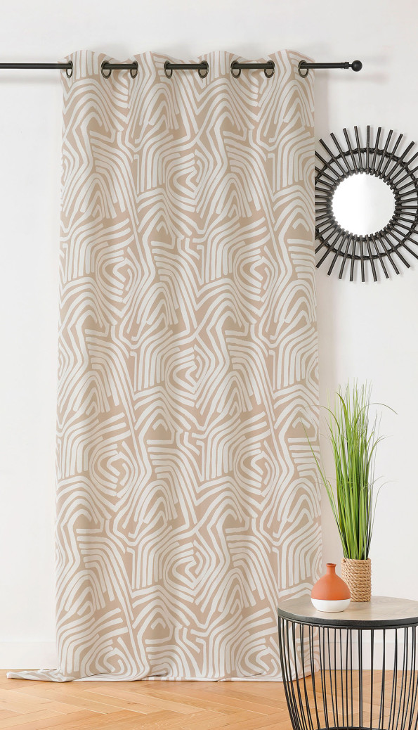 Rideau Nairobi tissu upcyclé