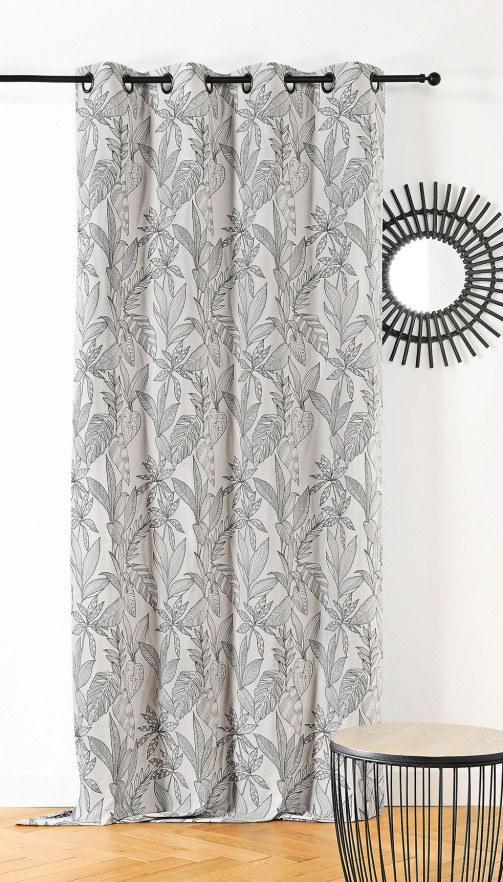 Rideau Kerala tissu upcyclé