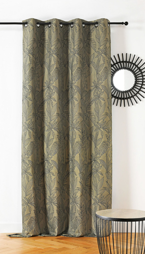 Rideau Kerala tissu upcyclé