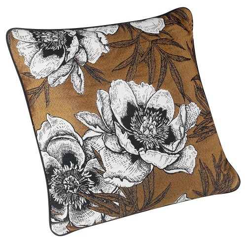 Coussin plein - Peonia tissu upcyclé