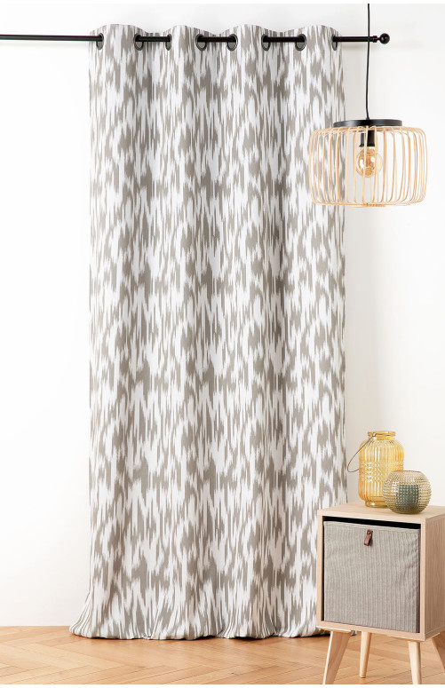 Rideau - Ikat tissu upcyclé