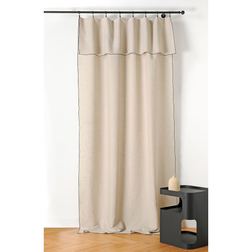 Rideau Lin lavé bourdon - Naturel...