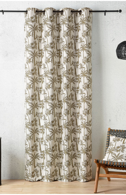 Rideau - Palmier tissu upcyclé