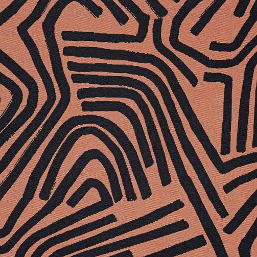 COL 36 - Orange terracota et noir